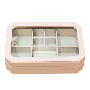 At Home Windowed Sectioned Jewelry Storage